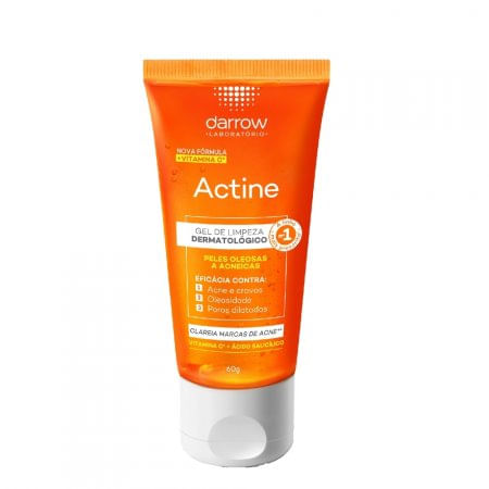 Gel de Limpeza Facial Darrow Actine Pele Oleosa e Acneica 60g