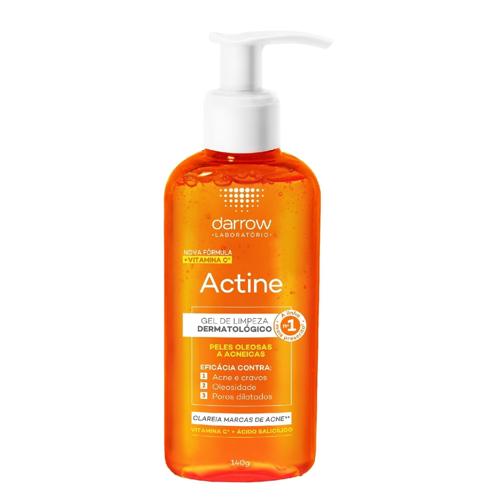 Gel de Limpeza Facial Darrow Actine Pele Oleosa e Acneica 140g
