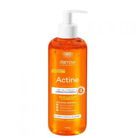 Gel de Limpeza Facial Darrow Actine Pele Oleosa e Acneica 400g