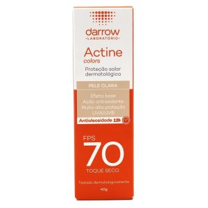 Protetor Solar Facial FPS70 Darrow Actine Colors Pele Clara 40g