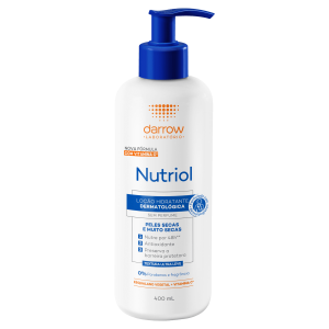 Loção Hidradante Corporal Nutriol sem Perfume Peles Secas e Muito Secas 400mL