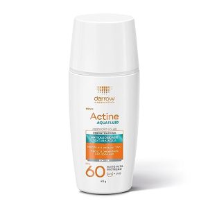 Protetor Solar Facial FPS60 Darrow Actine Aquafluid sem Cor 40g