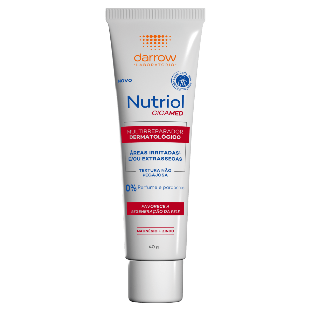Creme Multirreparador Dermatológico sem Perfume Darrow Nutriol Cicamed - Bisnaga com 40g