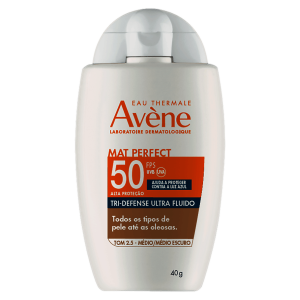 Protetor Solar Facial FPS50 Avène Mat Perfect Tri-Defense Ultra Fluído Cor Médio 40g