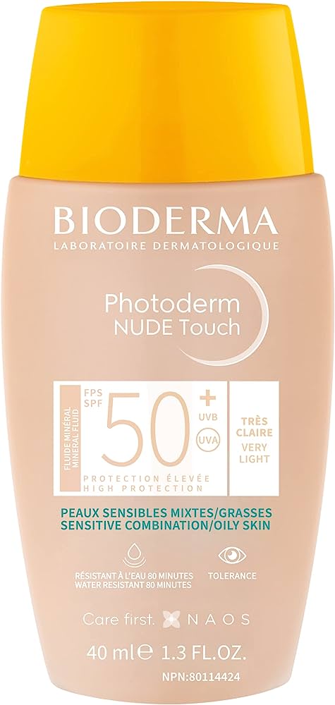 Protetor Solar Facial FPS50 Bioderma Photoderm Nude Muito Claro 40mL