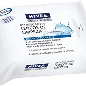 Lenço Demaquilante 3 Em 1 Nivea 25 Unidades