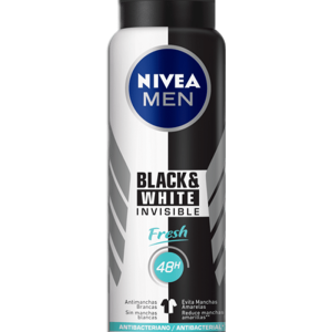 Desodorante Masculino Nivea Men Invisible For Black And White Fresh Aerosol Com 150ml
