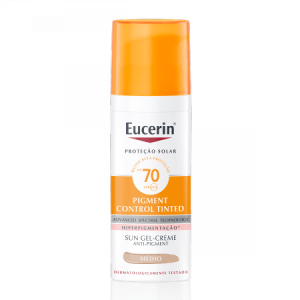 Protetor Solar Facial FPS70 Eucerin Pigment Médio 50mL