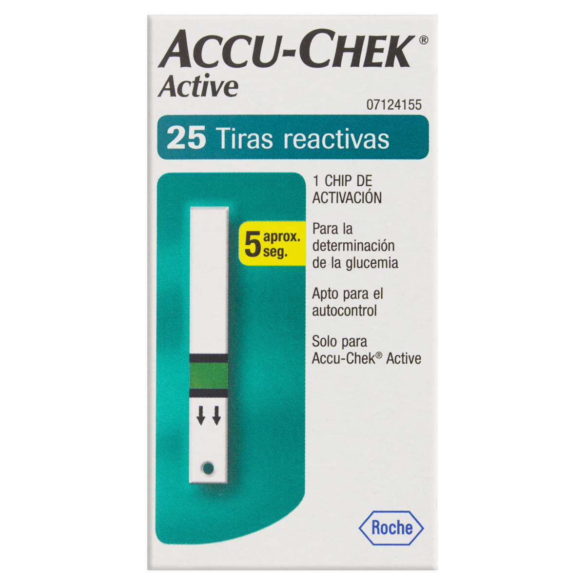 Tiras Medidoras de Glicose Accu-Chek Active 25 Unidades