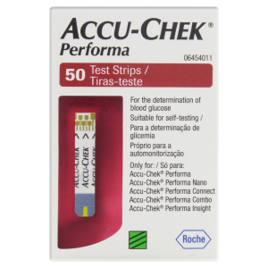 Tiras Medidoras de Glicose Accu-Chek Performa 50 Unidade