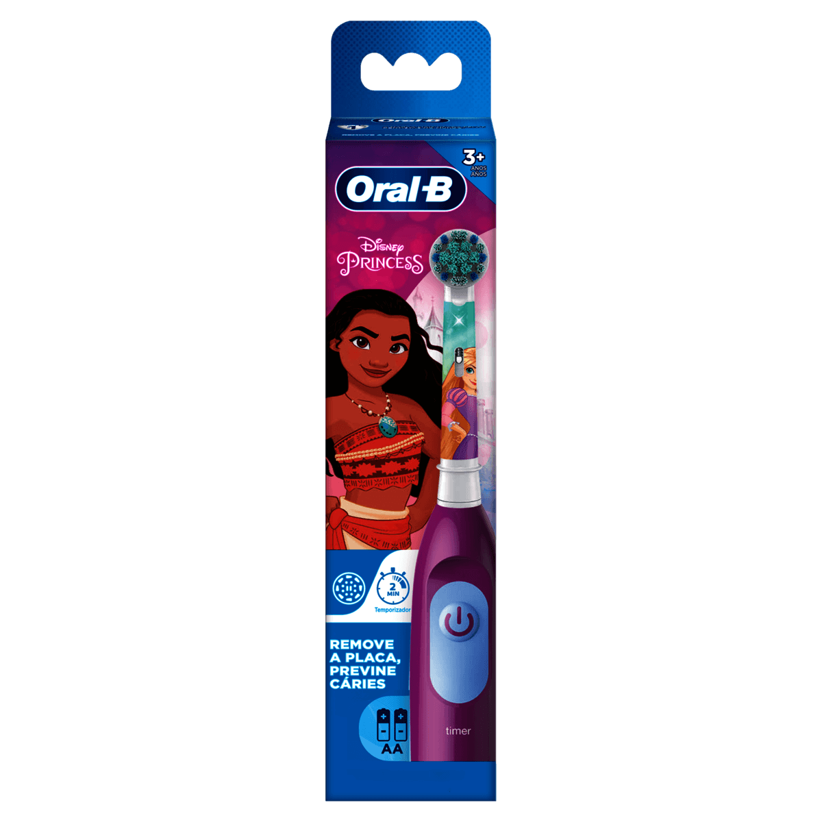 Oral-B Kids Disney Princess Escova Dental Elétrica Infantil Macia Suave 3+ Anos 1 Unidade