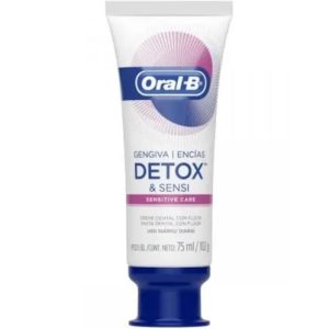 Creme Dental Oral-B Gengiva Detox e Sensi Sensitive Care 102g