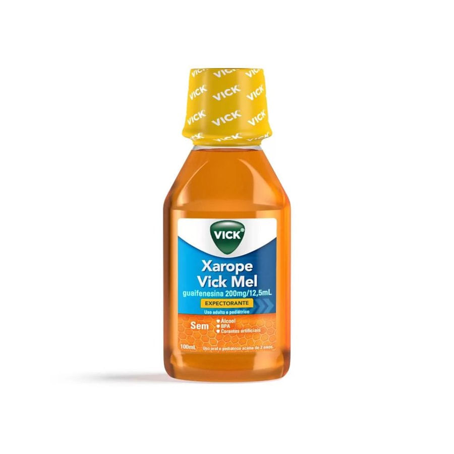 Xarope Vick Mel 200mg/12.5mL Xarope - Frasco com 100mL