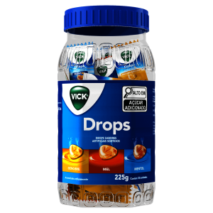 Pastilhas Sortidas Vick Drops 250g 125 Unidades