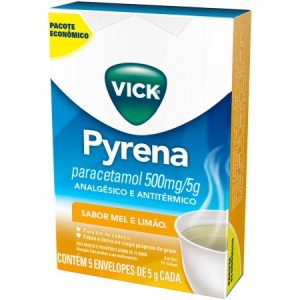 Vick Pyrena 500mg Pó para Suspensão Extemporânea - 5 Envelopes com 5g