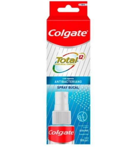 Enxaguante Bucal Antibacteriano Colgate Total 12 - spray com 60mL