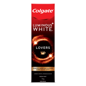 Creme Dental Branqueador Fresh Mint Colgate Luminous White Lovers Caixa 70G