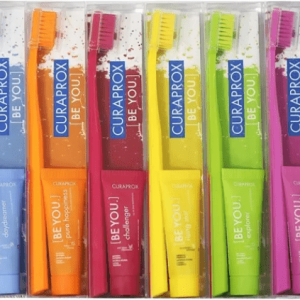 Kit Curaprox Be You Escova Dental Ultra Soft 5460 + Creme Dental 8ml Cores Sortidas
