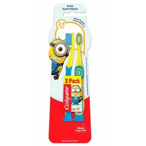Escova Dental Colgate Smiles 2 a 5 Anos Minions 2 Unidades