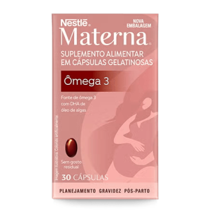 Materna Ômega 3 DHA Nestlé 30 Cápsulas
