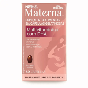 Materna DHA Multivitaminico Nestlé 30 Cápsulas
