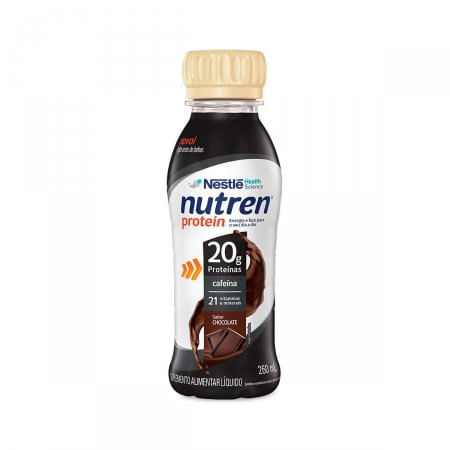Suplemento Alimentar Líquido Chocolate Nutren Protein Garrafa 260Ml