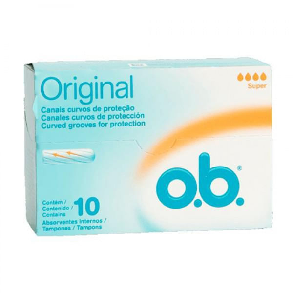 Absorvente Interno O.B. Original Medio Super, 10 unidades
