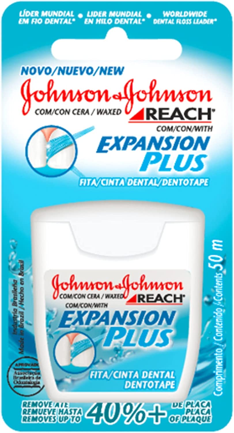 Fio Dental Johnson & Johnson Reach Expansion Plus Regular 50m