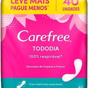 Protetor Diário Carefree Brisa Sem Perfume com 40 Unidades