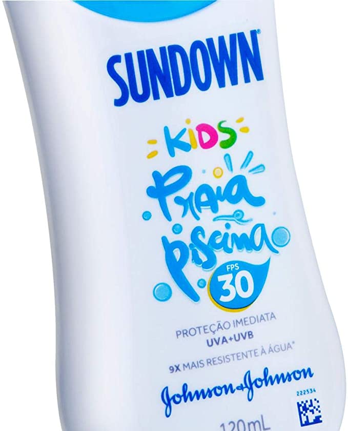 Protetor Solar FPS30 Sundown Kids Praia E Piscina 120mL