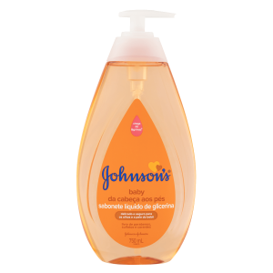 Sabonete Líquido de Glicerina da Cabeça aos Pés Johnson's Baby 750ml