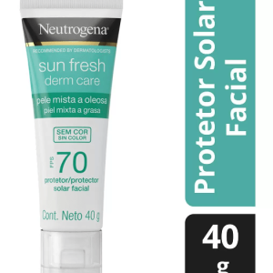 Protetor Solar Facial FPS70 Neutrogena Sun Fresh Derm Care sem Cor 40G