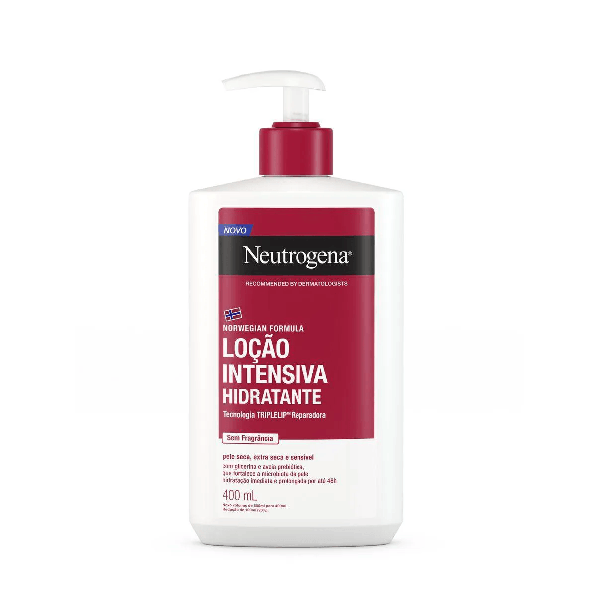 Neutrogena Norwegian Loção Hidratante Intensiva sem Fragrância 400mL