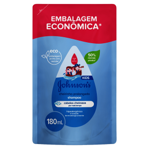 Refil Shampoo Johnson's Baby Cheirinho Prolongado 180mL