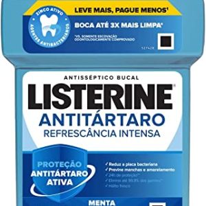 Enxaguante Bucal Listerine Antitártaro Menta Refrescância Intensa 500mL