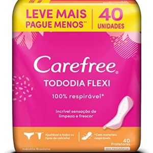 Protetor Diario Carefree Tododia Flexi com 40 unidades