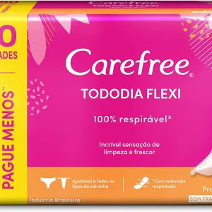 Protetor Diario Carefree Tododia Flexi com 80 unidades (leve 80, pague 60)