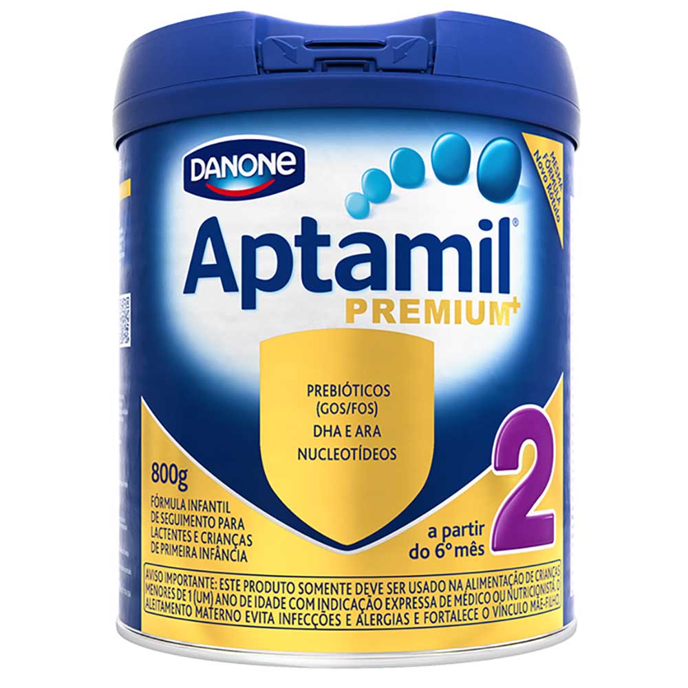 Fórmula Infantil Aptamil Premium 2 Danone 6 a 12 meses 800g