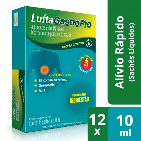 Luftagastropro 100 + 20mg/ml 12 Suspensões Oral