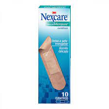 Curativo Nexcare Micropore Tradicional 10 unidades