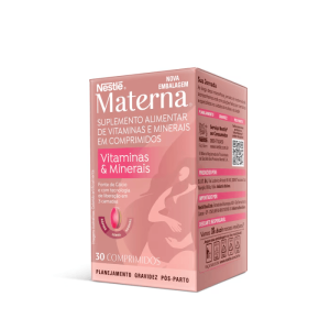 Polivitamínico Materna Nestlé para Gestantes - Caixa com 30 Comprimidos Revestidos