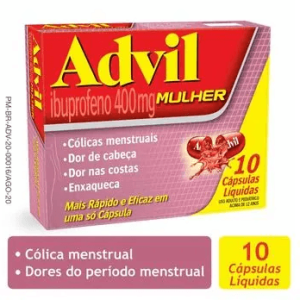 Advil 400mg Cápsula Mole - Caixa com 10 Cápsulas