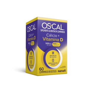 Oscal Cálcio + Vitamina D 500mg + 400UI - 60 Comprimidos Revestidos