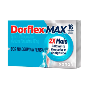 Dorflex 100mg + 600mg + 70mg Comprimido - Caixa com 16 Comprimidos