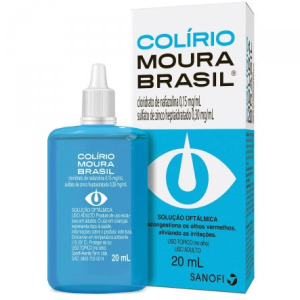 Colírio Moura Brasil 0.15mg/mL + 0.3mg/mL Solução Oftálmica - Frasco com 20 mL