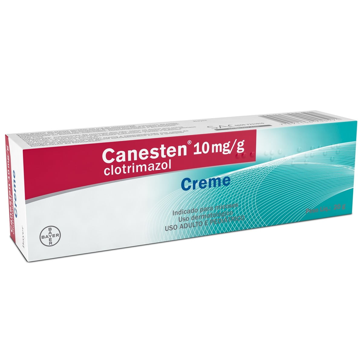 Canesten 10mg/g Creme Dermatológico - Bisnaga com 20 g