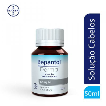 Bepantol Derma Solução Restauradora Ideal para Cabelos Frasco com 50mL