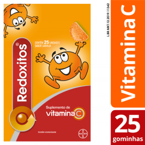 Vitamina C Redoxitos Sabor Laranja 25 Gomas