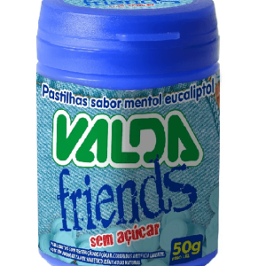 Pastilha Valda Friends Mentol Eucaliptol 50g