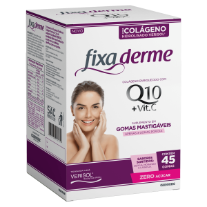 Fixa Derme Q10 + Vitamina C com 45 Gomas Mastigáveis